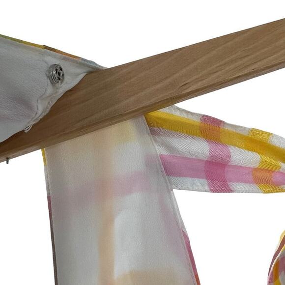 NEW Cinq A Sept Astor Tiered Plaid-print Midi Dress Sz 6 - Picture 7 of 12